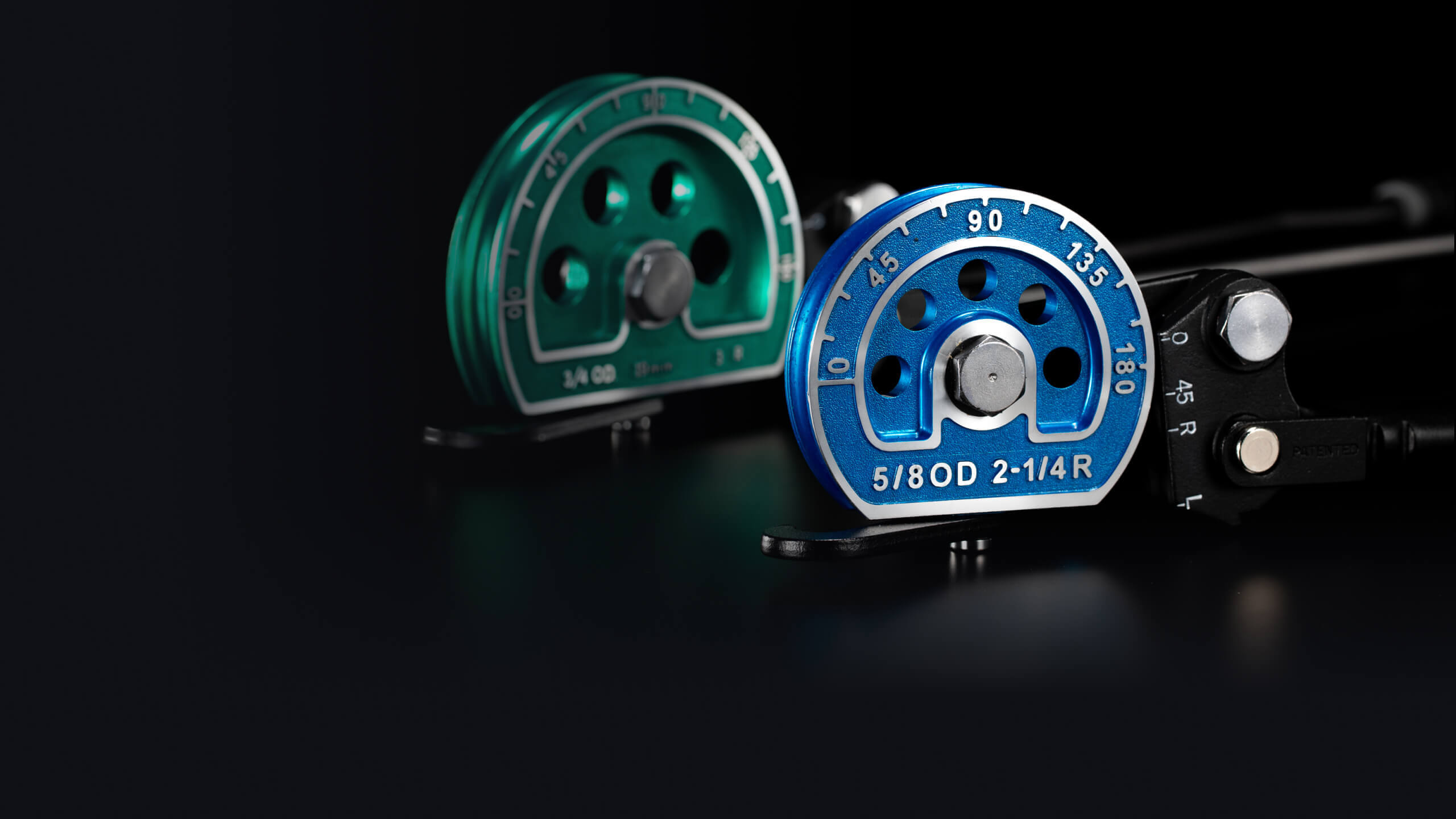 Black Diamond quick action tube bender with color-coded mandrels, designed to help HVAC technicians work smarter and faster.