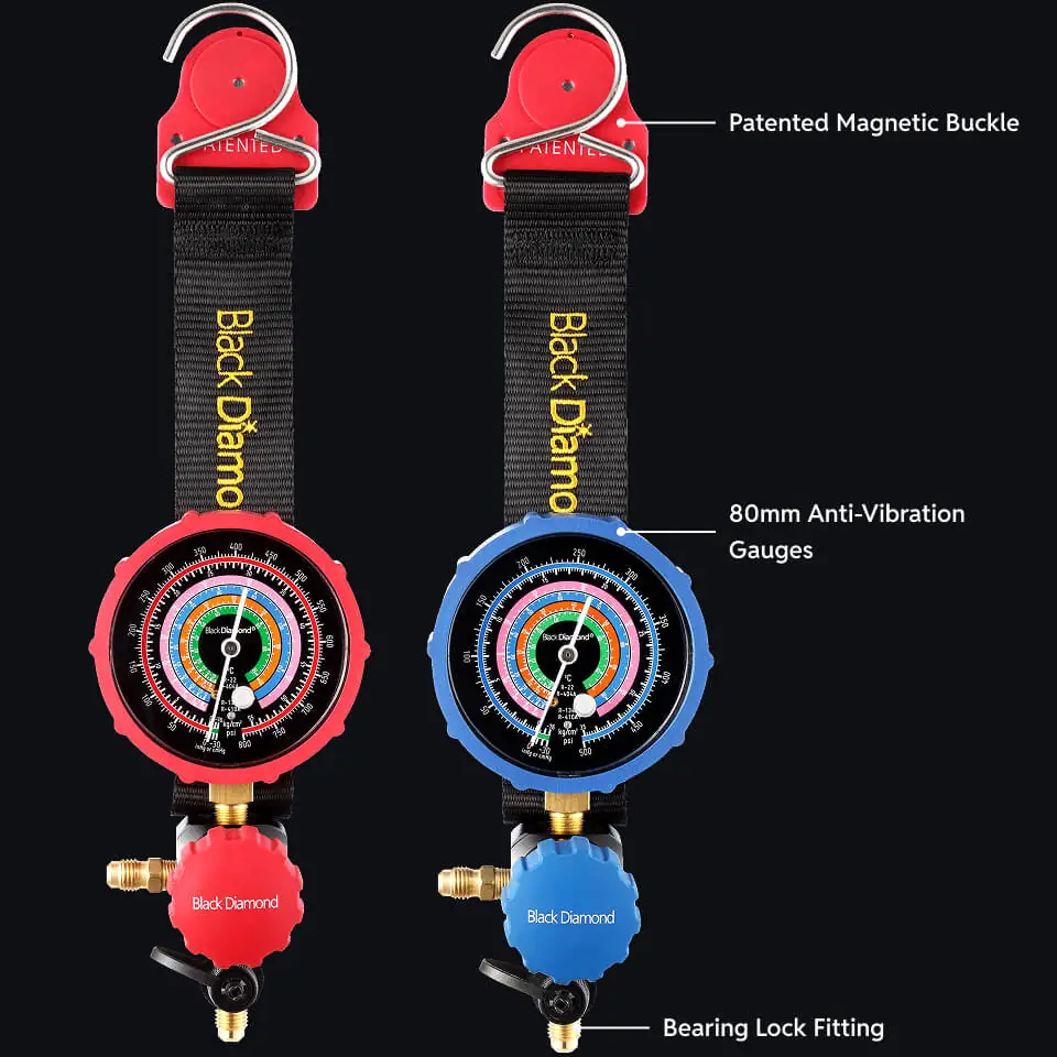 Accurate Single Gauges for High & Low Pressure HVAC Diagnostics