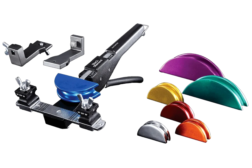 Multi-Size Tube Bender Set with Adjustable Support Arm